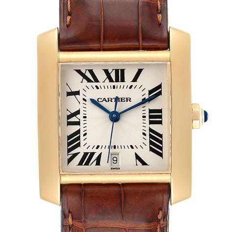 cartier tank francaise gold replica|cartier tank francaise pre owned.